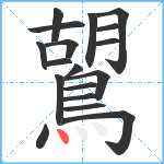 鶦笔顺分解图片18