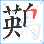 鶧笔顺分解图片12