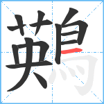 鶧笔顺分解图片15