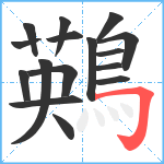 鶧笔顺分解图片16