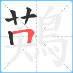 鶧笔顺分解图片6