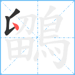 鶹笔顺分解图片3