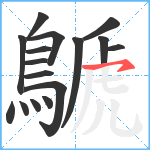 鷈笔顺分解图片16