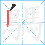 鷌笔顺分解图片2