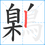 鷍笔顺分解图片12