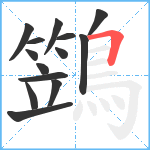 鷑笔顺分解图片14