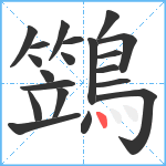鷑笔顺分解图片20