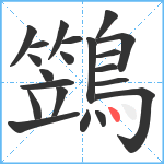 鷑笔顺分解图片21