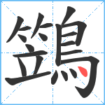 鷑笔顺分解图片22