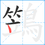 鷑笔顺分解图片9