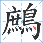 鷓笔顺分解图片22