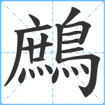 鷓笔顺分解图片23