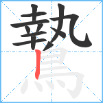 鷙笔顺分解图片13