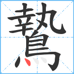 鷙笔顺分解图片20