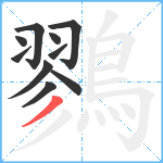 鷚笔顺分解图片10