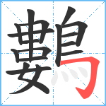 鷜笔顺分解图片18