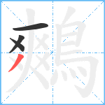 鷞笔顺分解图片4