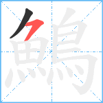 鷠笔顺分解图片2