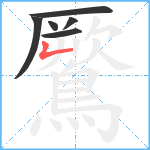 鷢笔顺分解图片6