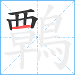 鷣笔顺分解图片6