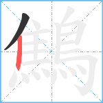 鷦笔顺分解图片2