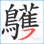 鸌笔顺分解图片24