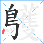 鸌笔顺分解图片8