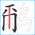 鸍笔顺分解图片6