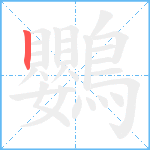 鸚笔顺分解图片1