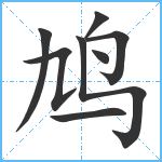 鸠笔顺分解图片8