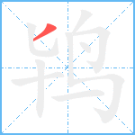 鸨笔顺分解图片1