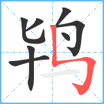 鸨笔顺分解图片8