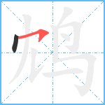 鸩笔顺分解图片2