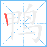 鸭笔顺分解图片1