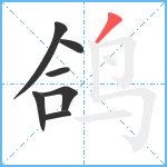 鸽笔顺分解图片7