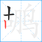 鹕笔顺分解图片3