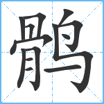 鹘笔顺分解图片15