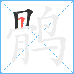 鹘笔顺分解图片3