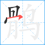 鹘笔顺分解图片5