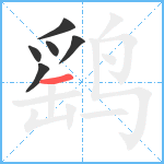 鹞笔顺分解图片6