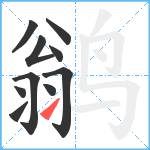 鹟笔顺分解图片10