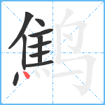 鹪笔顺分解图片10