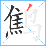 鹪笔顺分解图片13