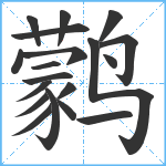 鹲笔顺分解图片19