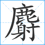 麝笔顺分解图片22