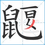 鼴笔顺分解图片20