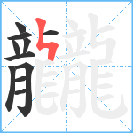 龖笔顺分解图片11