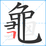 龜笔顺分解图片12