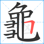 龜笔顺分解图片15