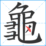 龜笔顺分解图片17